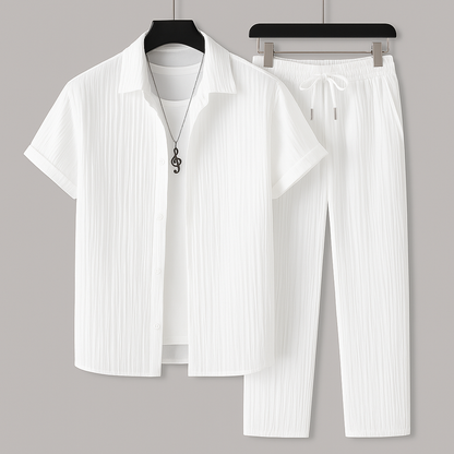 Cavari Relax Linen Set - White