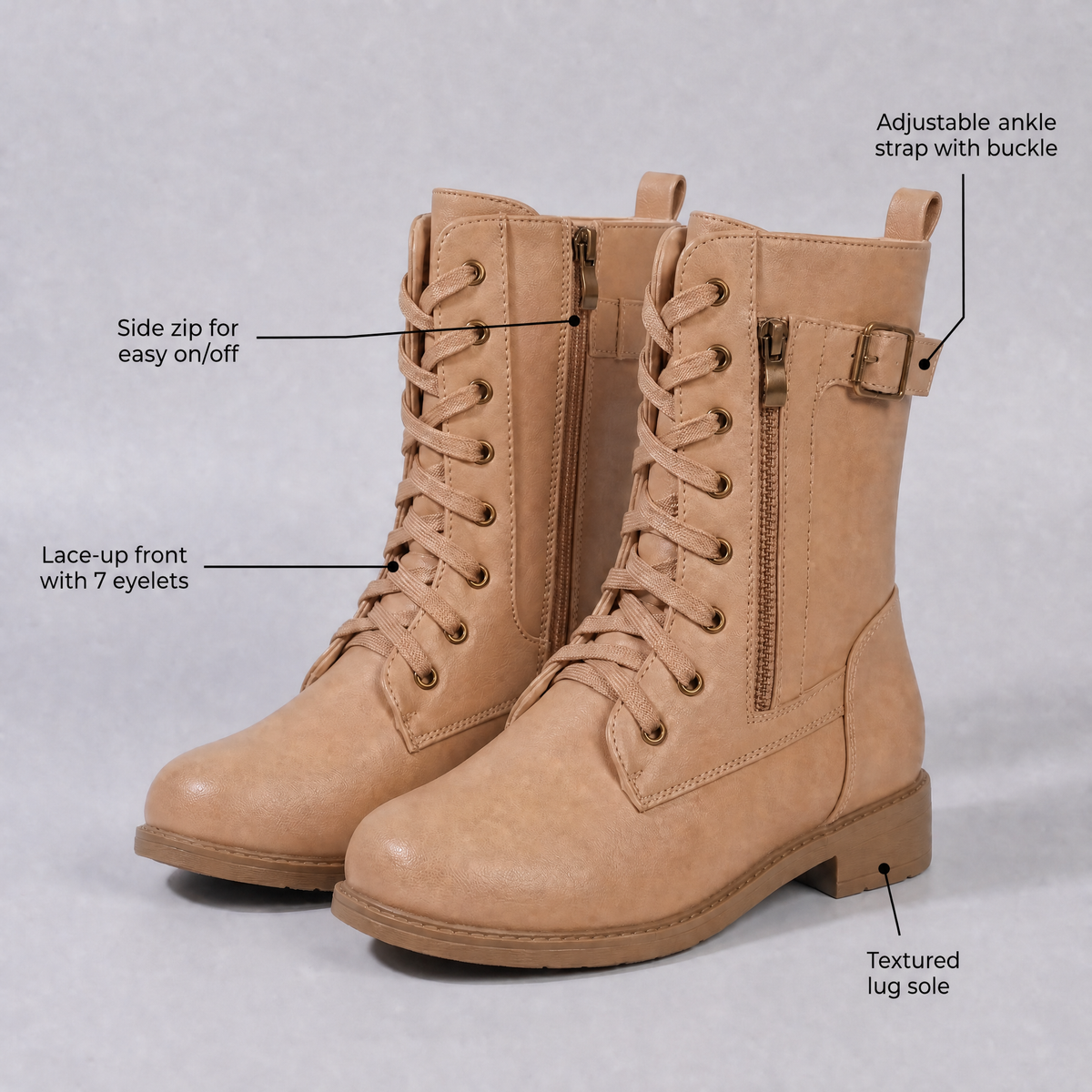 Cecily Elegant Mid-Calf Boots