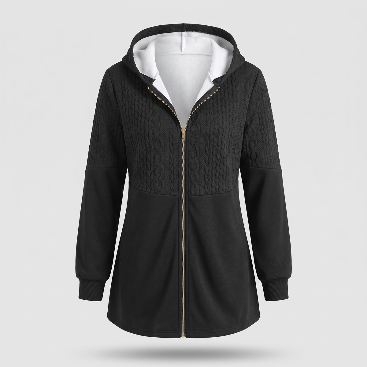Cecily Longline Knit Cardigan - Black