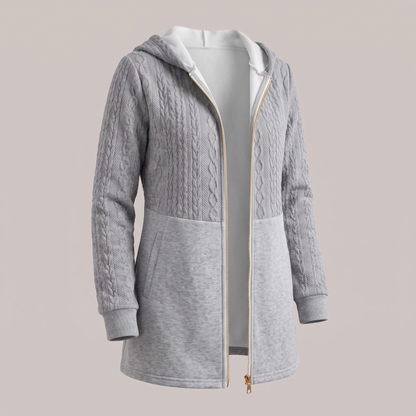 Cecily Longline Knit Cardigan - Grey