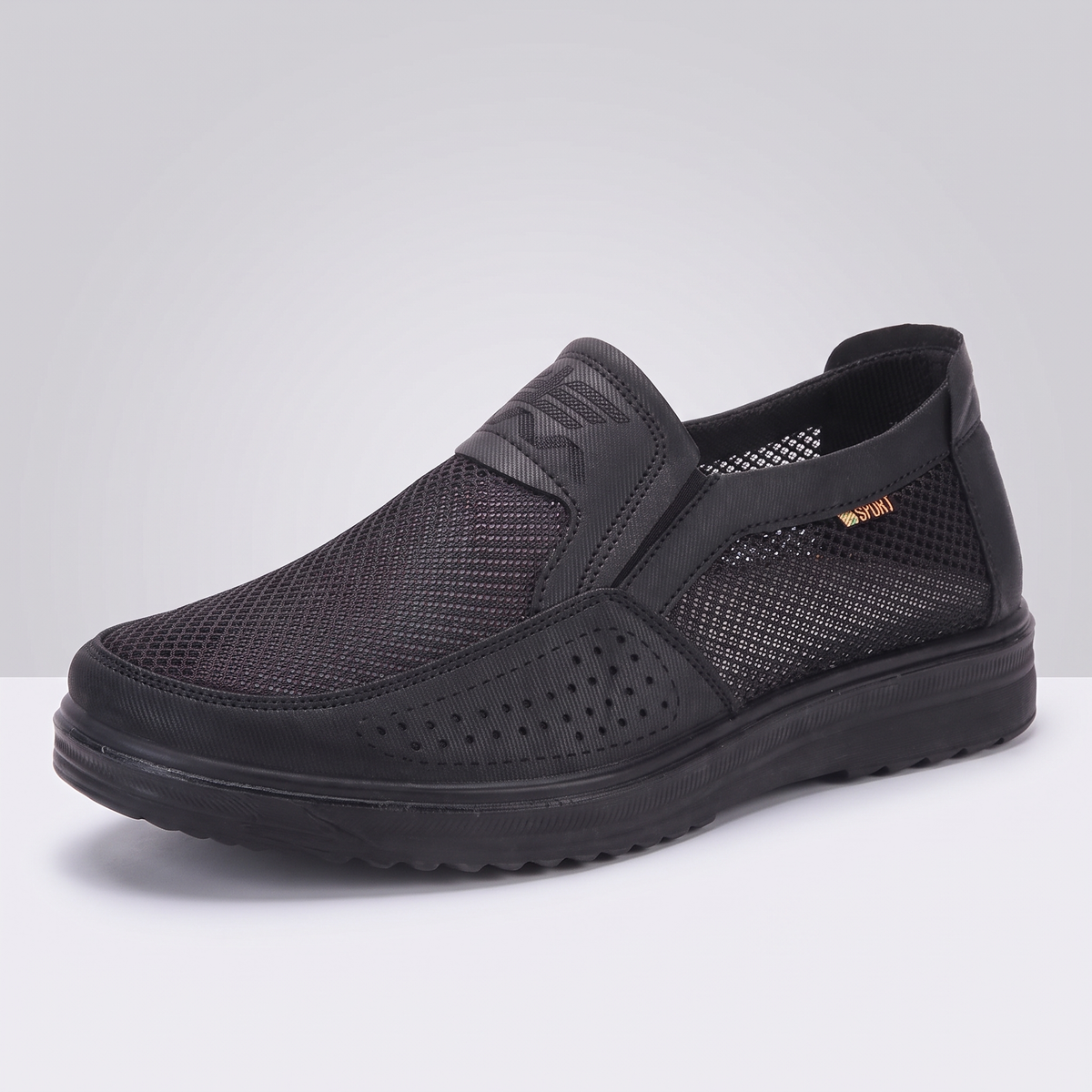 Cedric Air-Mesh Loafers - Black