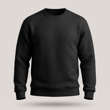 Cedric Modern Square-Neck Jumper - Black
