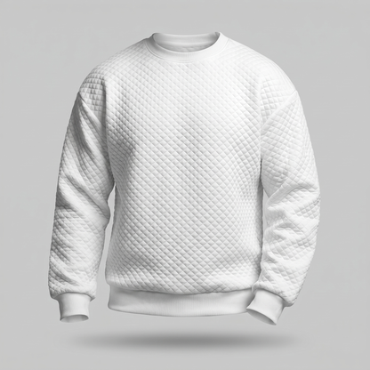 Cedric Modern Square-Neck Jumper - White