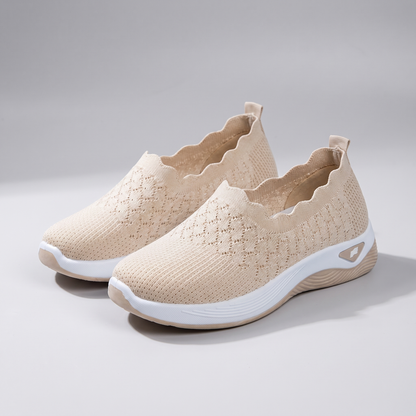 Celeste Comfort Walking Shoes - Beige