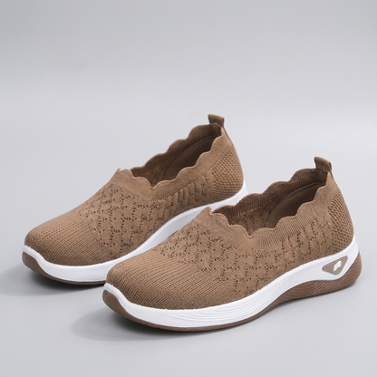 Celeste Comfort Walking Shoes - Brown