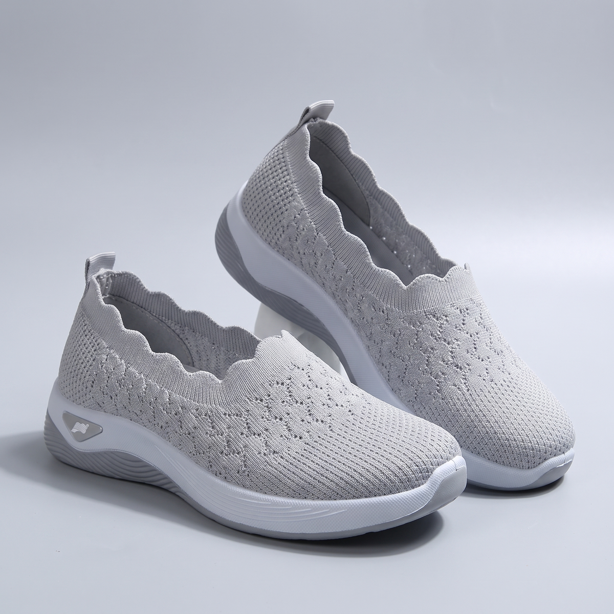 Celeste Comfort Walking Shoes - Grey