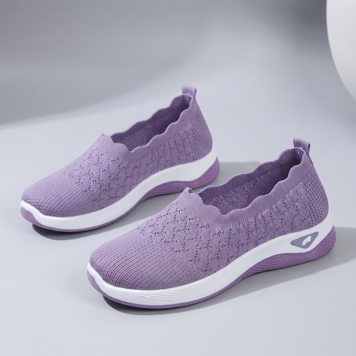 Celeste Comfort Walking Shoes - Purple