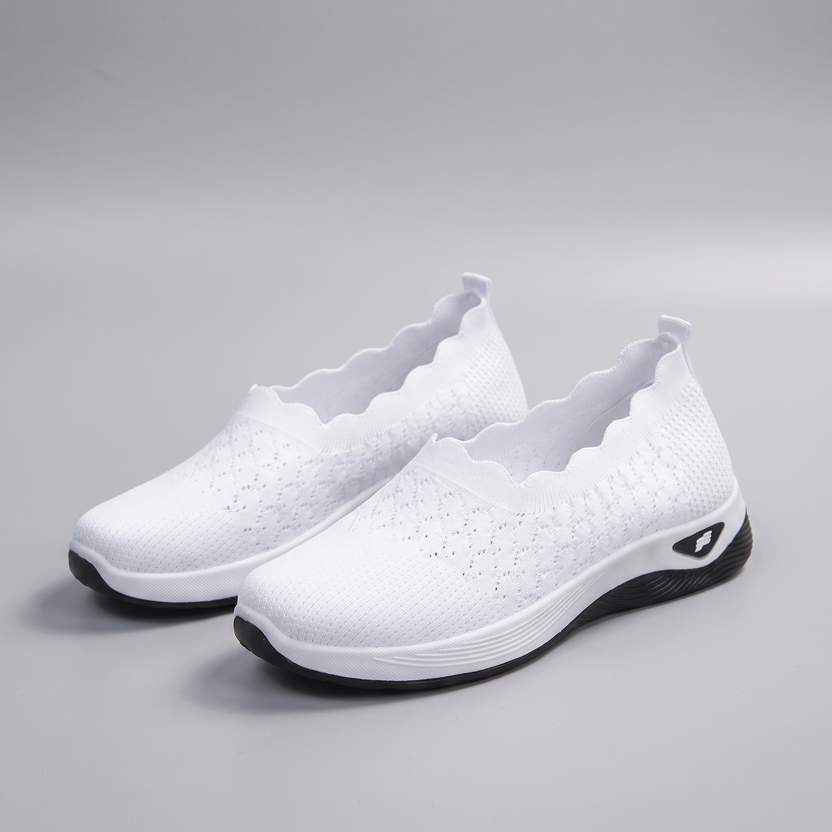 Celeste Comfort Walking Shoes - White