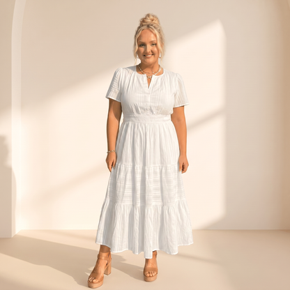 Celeste Relaxed Maxi Dress - White