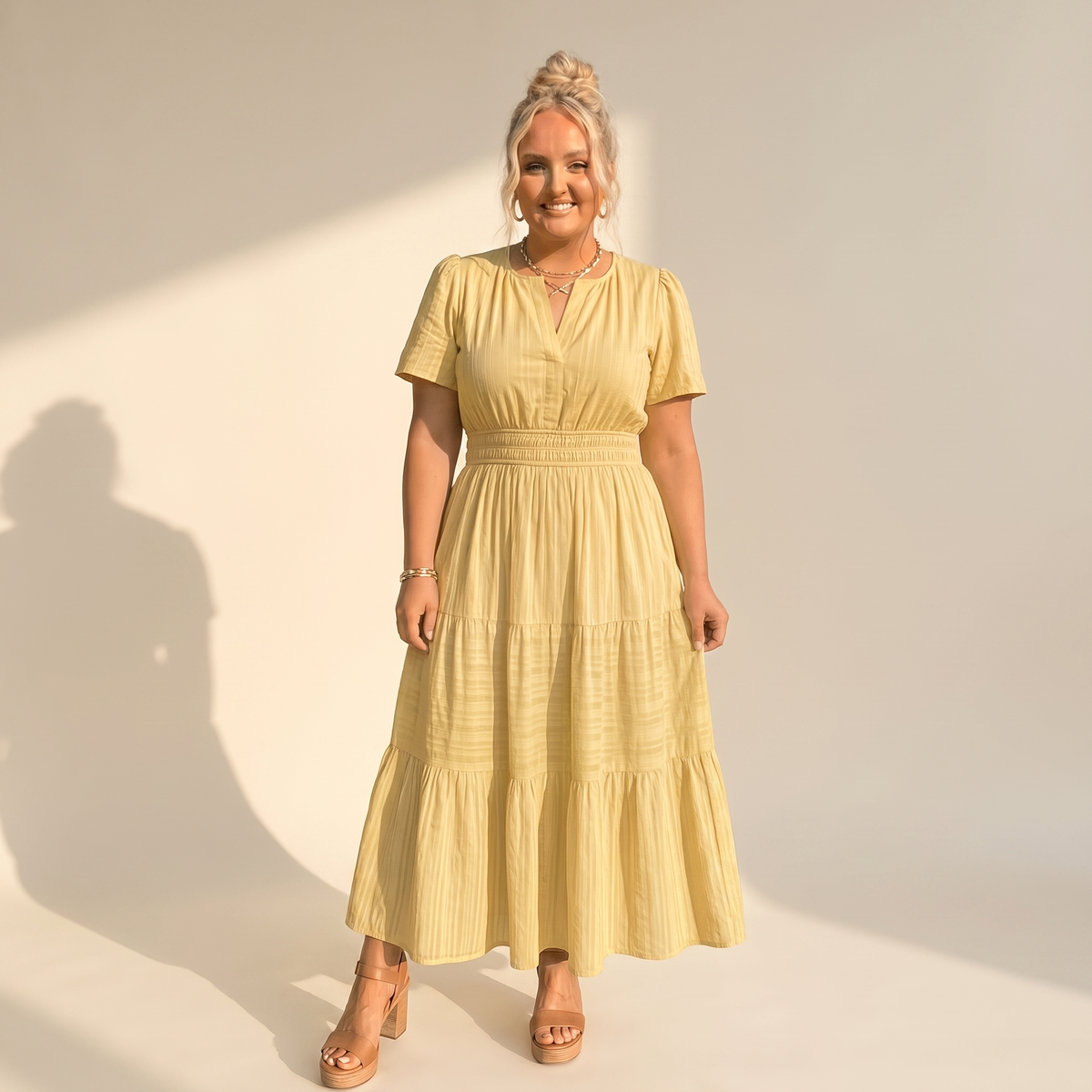 Celeste Relaxed Maxi Dress - Yellow