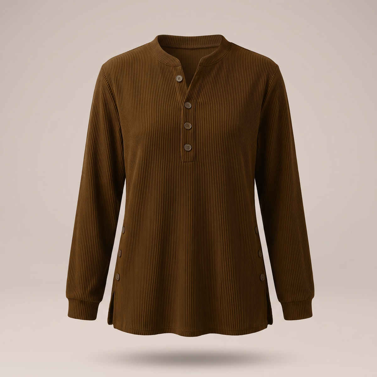 Celine Soft Collar Blouse - Brown