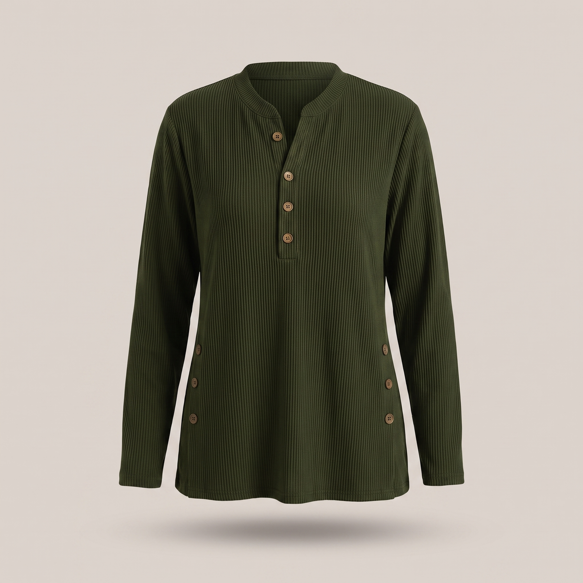 Celine Soft Collar Blouse - Green