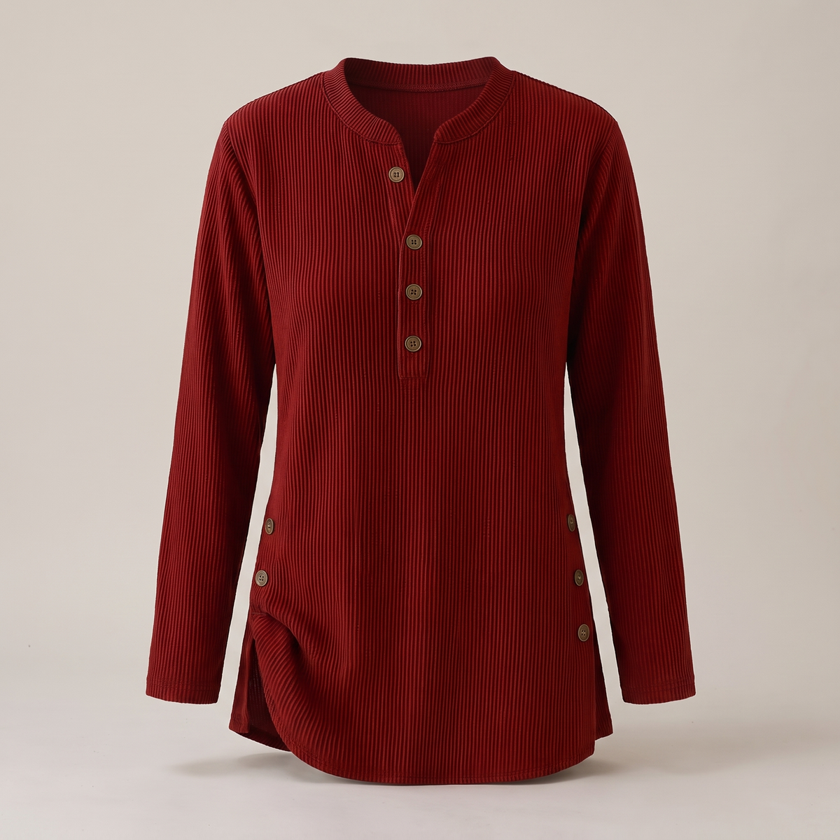Celine Soft Collar Blouse - Red