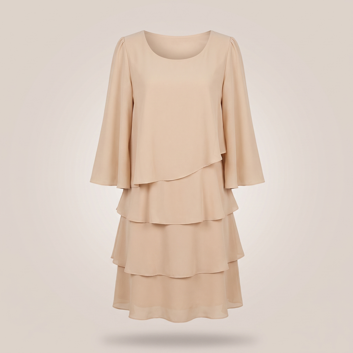 Charlotte Ruffle Dress - Khaki