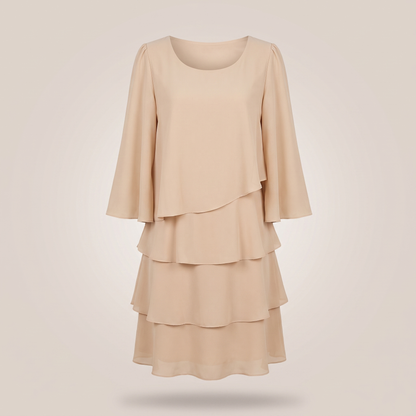Charlotte Ruffle Dress - Khaki