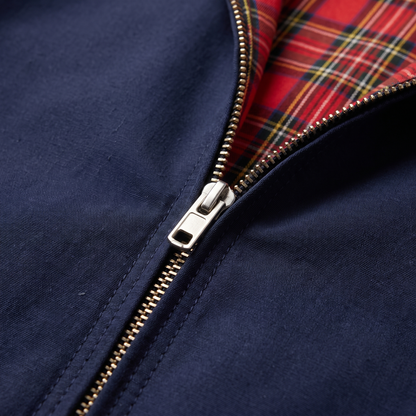 Check Lined Zip Jacket