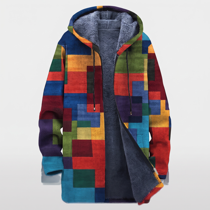 Check Patch Utility Shirt Jacket - Multicolour Block