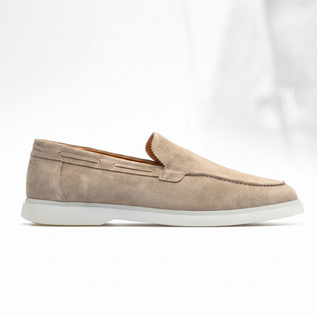 Cheltenham Beige Suede-Look Loafers - Beige