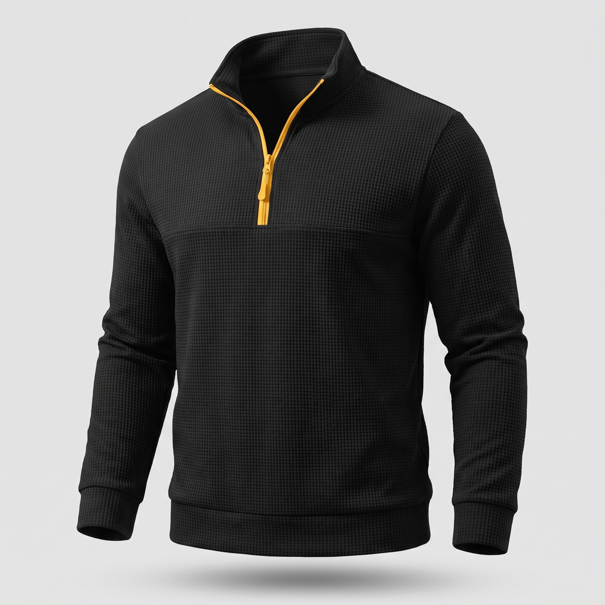 Chesterfield Premium Zip Polo - Black