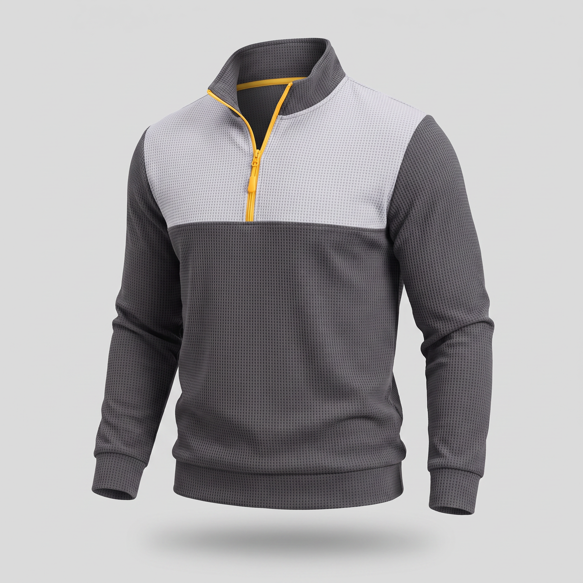 Chesterfield Premium Zip Polo - Grey