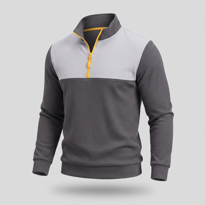 Chesterfield Premium Zip Polo - Grey