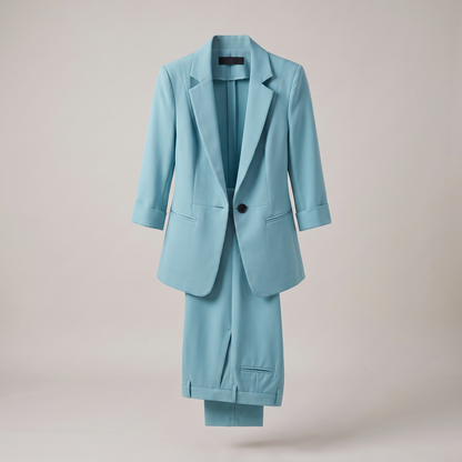 Chloe Blazer & Trouser Set - Blue