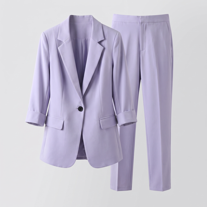 Chloe Blazer & Trouser Set - Lilla Purple