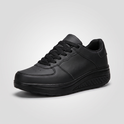 Chloe Lace-Up Sneakers - Black
