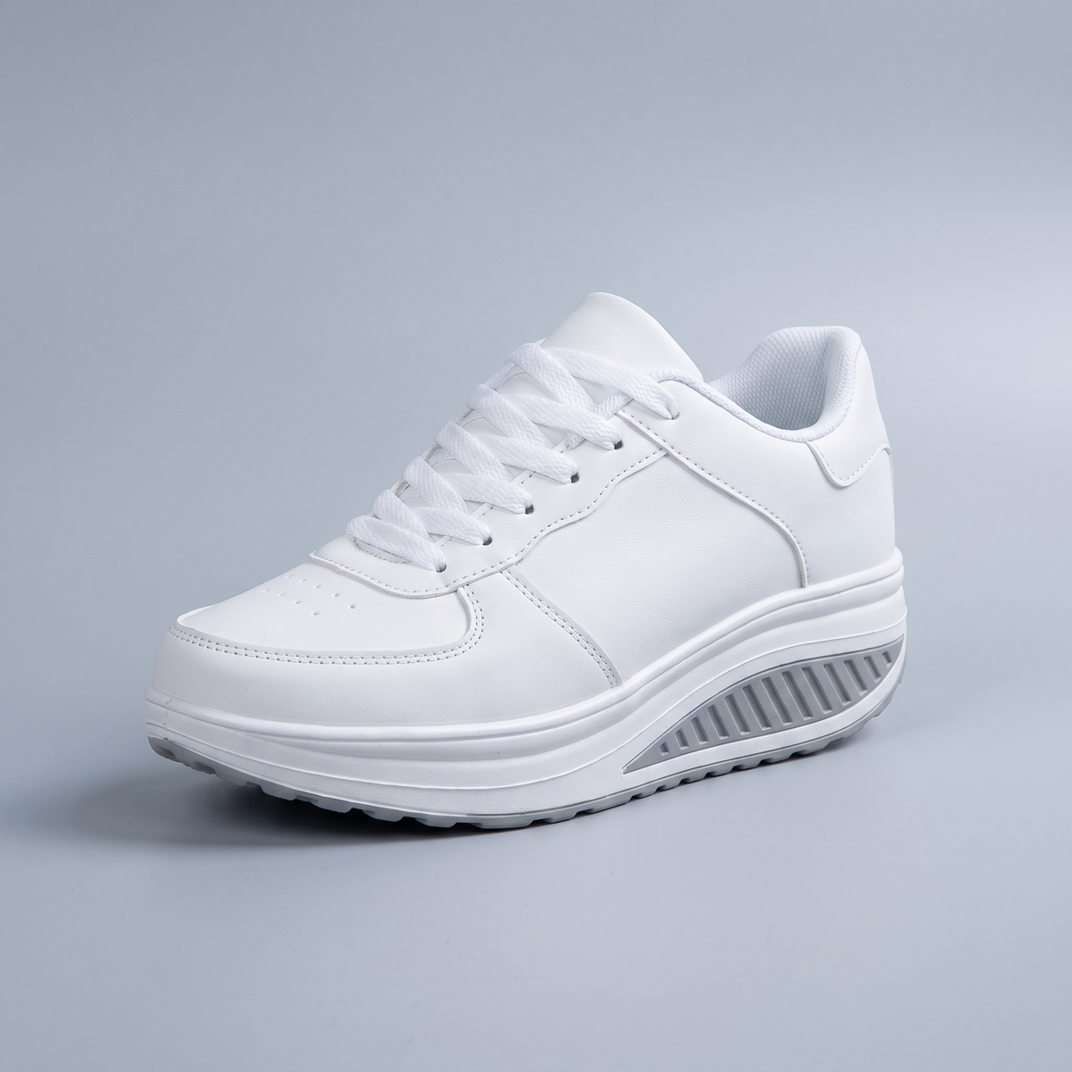 Chloe Lace-Up Sneakers - White