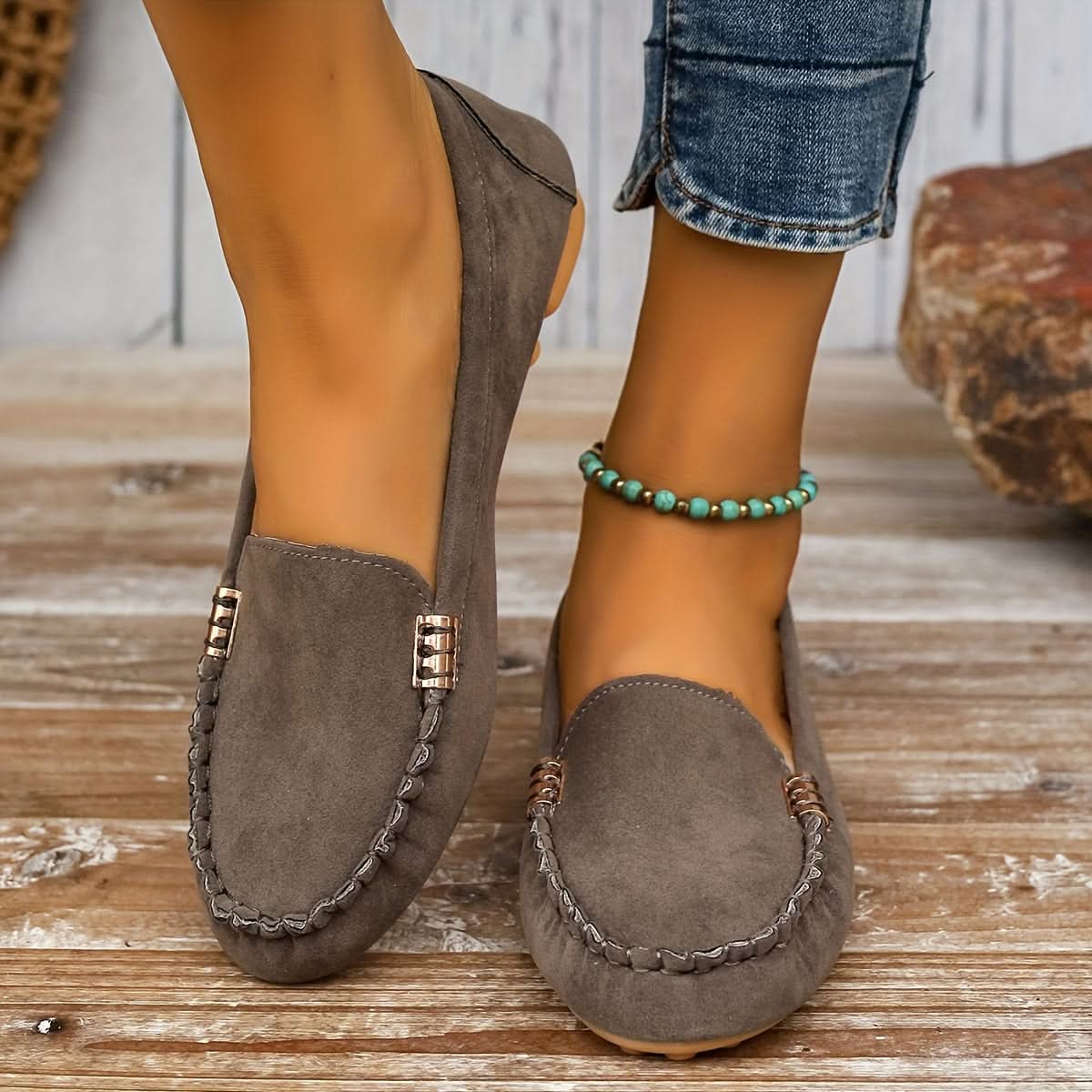Chloe Soft Flats - Blue