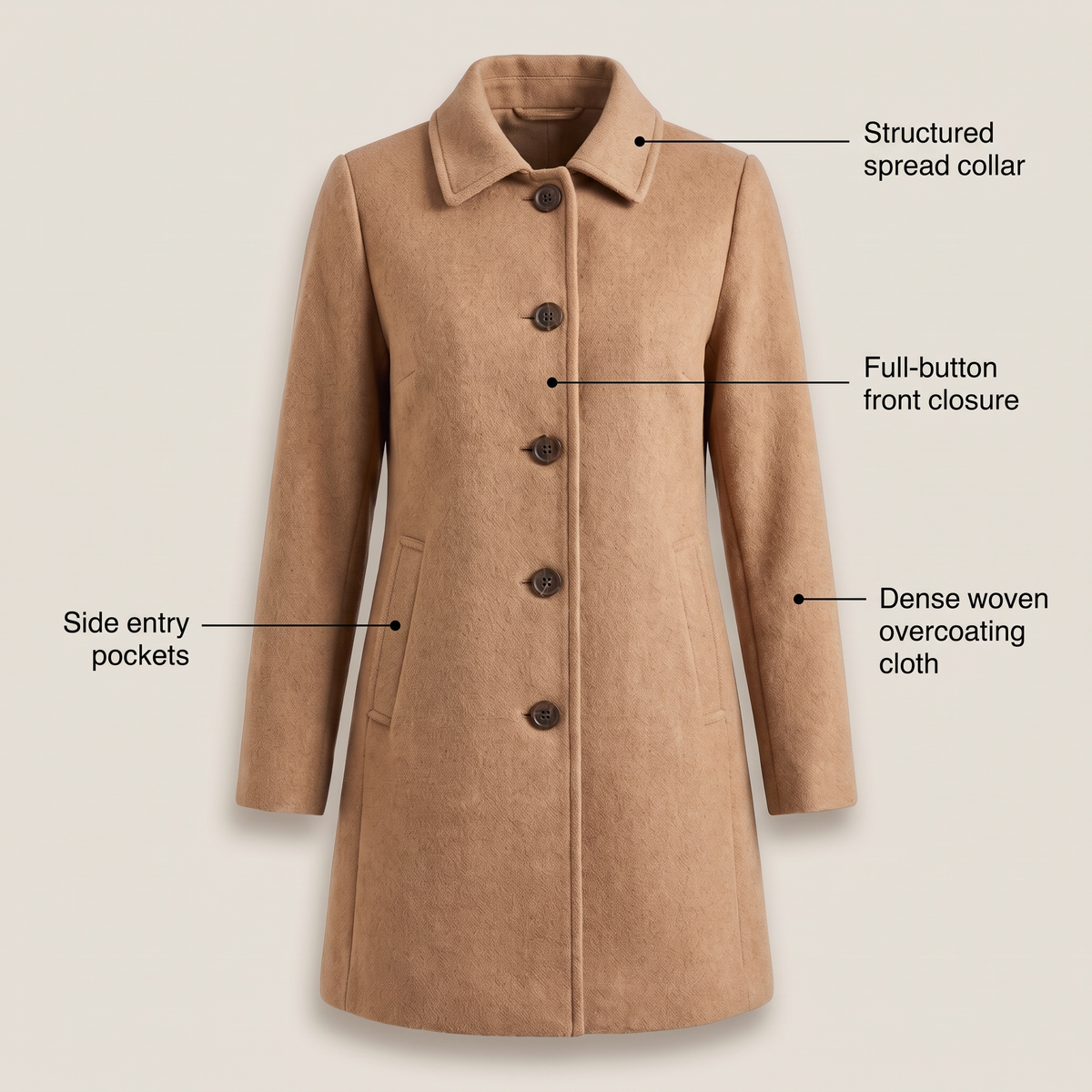 Clara Heritage Wool Coat