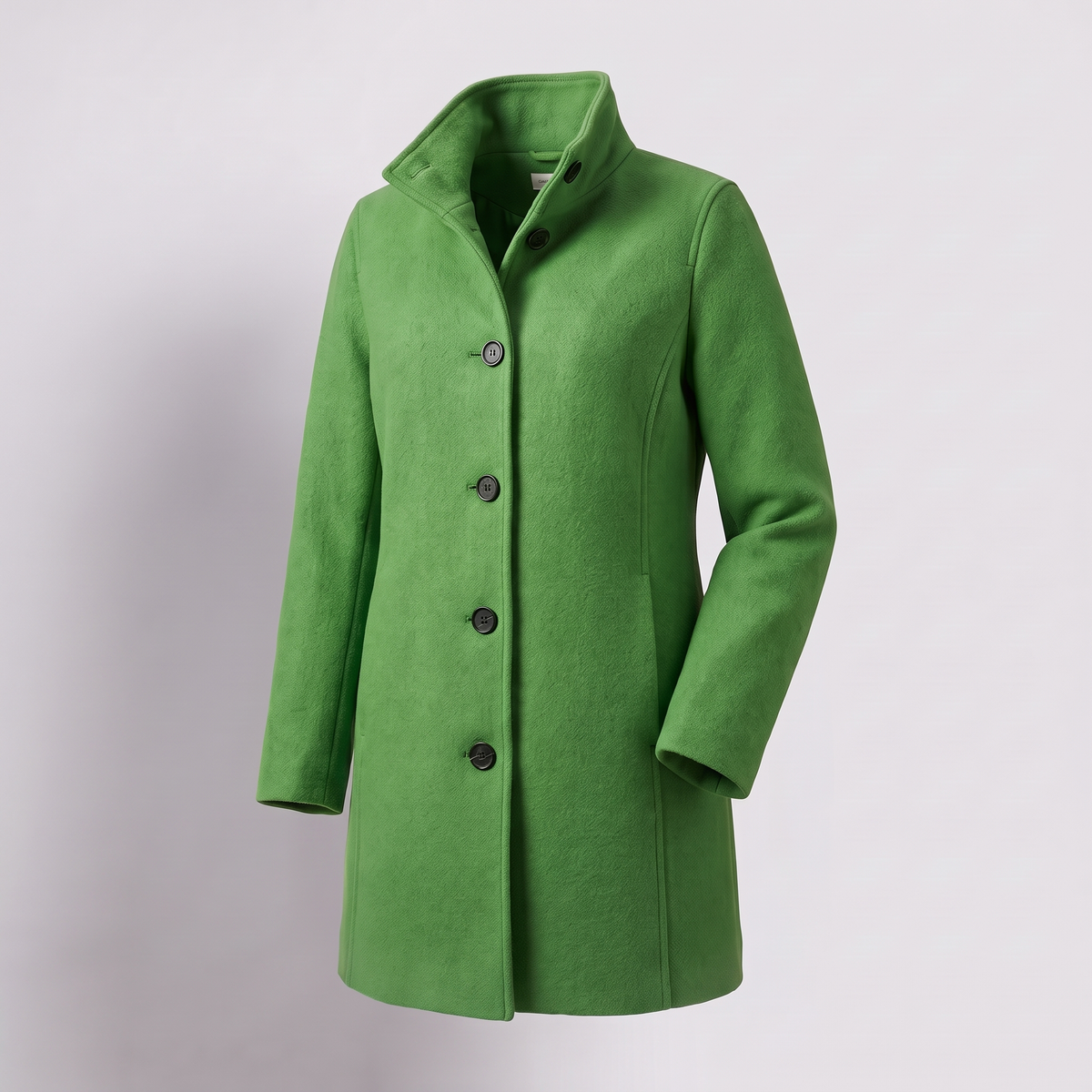 Clara Heritage Wool Coat - Light Green