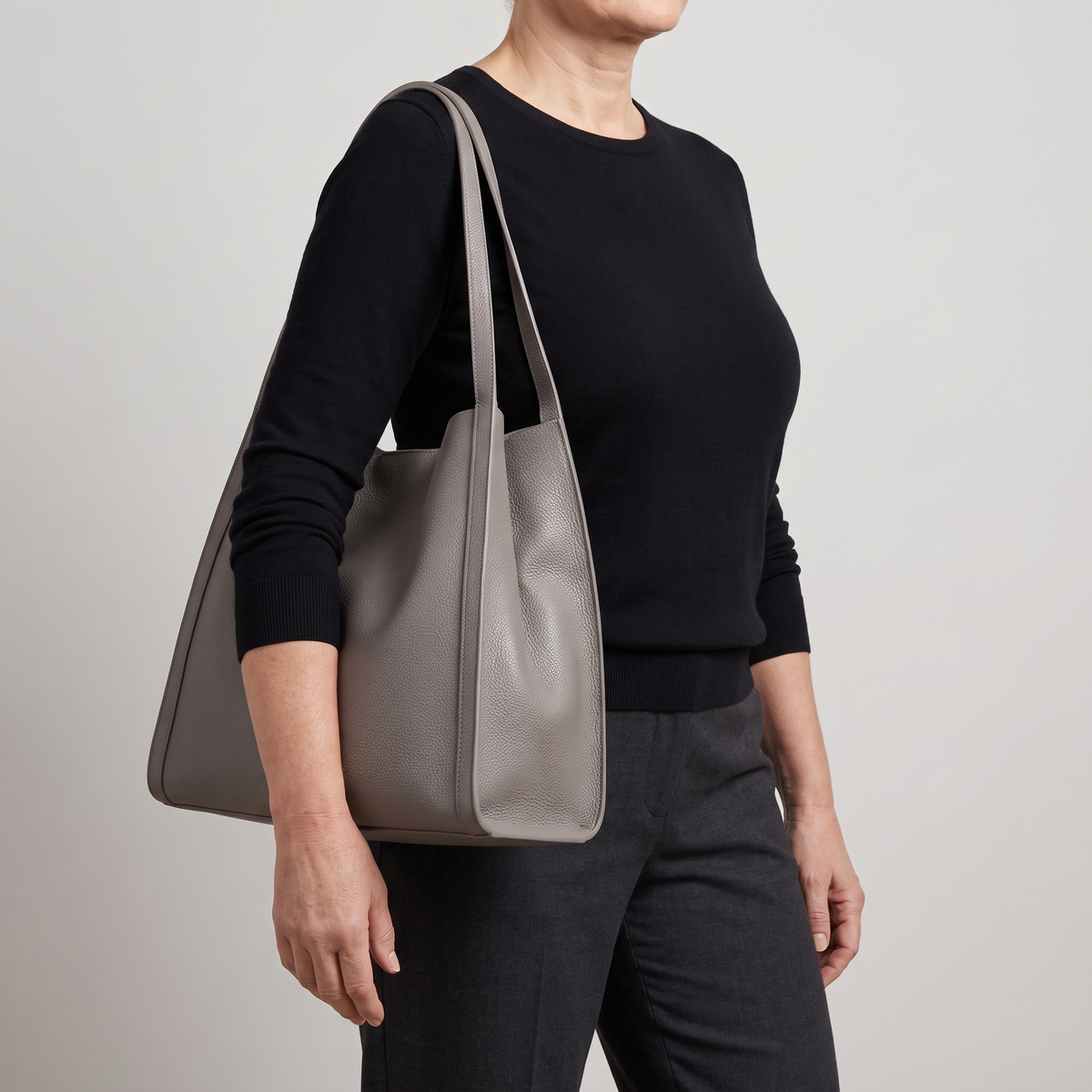 Clara Leather-Look Shoulder Bag