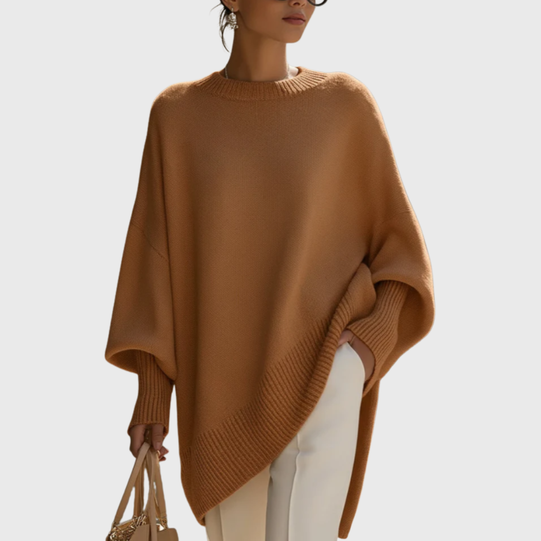 Clara Oversized Pullover - Brown