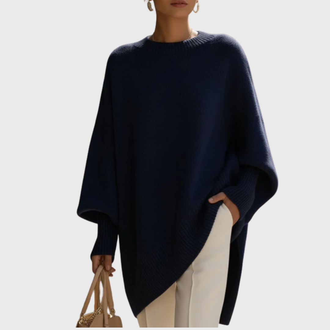 Clara Oversized Pullover - Navy Blue