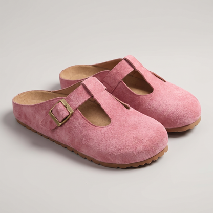 Clara Streamlined Comfort Clogs - Pink