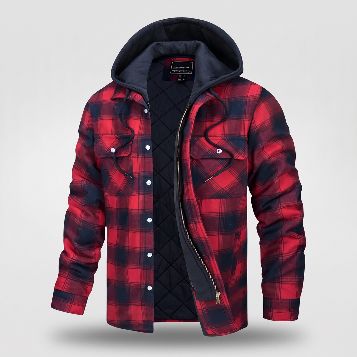 Claremont Checked Jacket - Black/Red