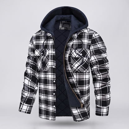 Claremont Checked Jacket - Black/White