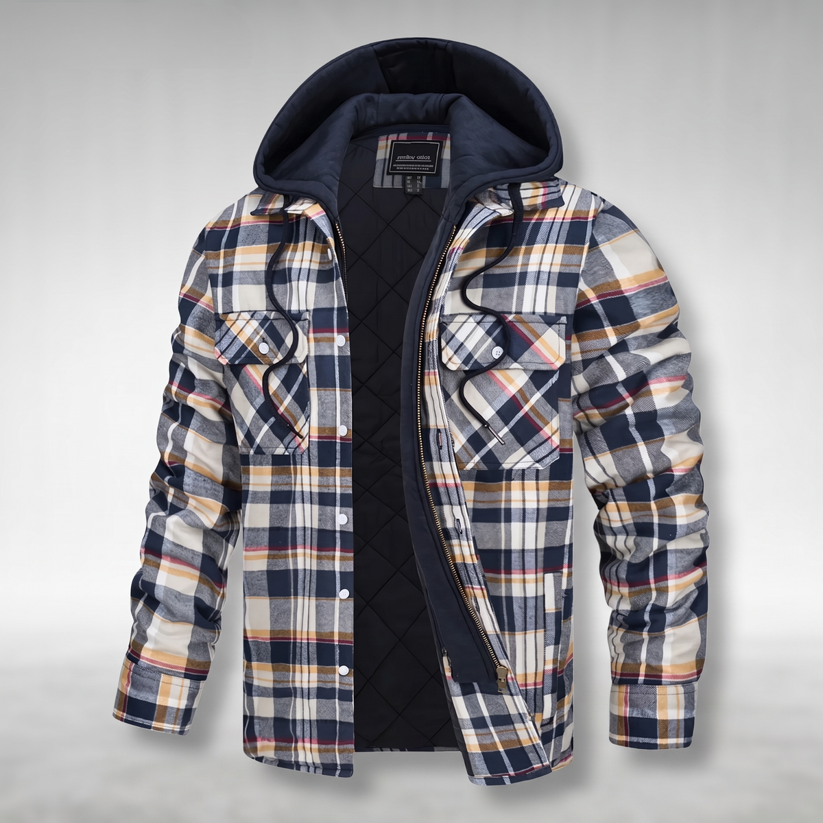 Claremont Checked Jacket - Orange