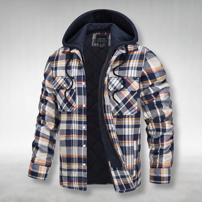 Claremont Checked Jacket - Orange
