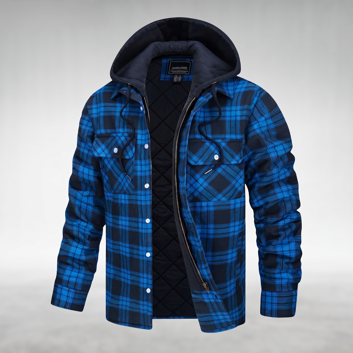Claremont Checked Jacket - Royal Blue