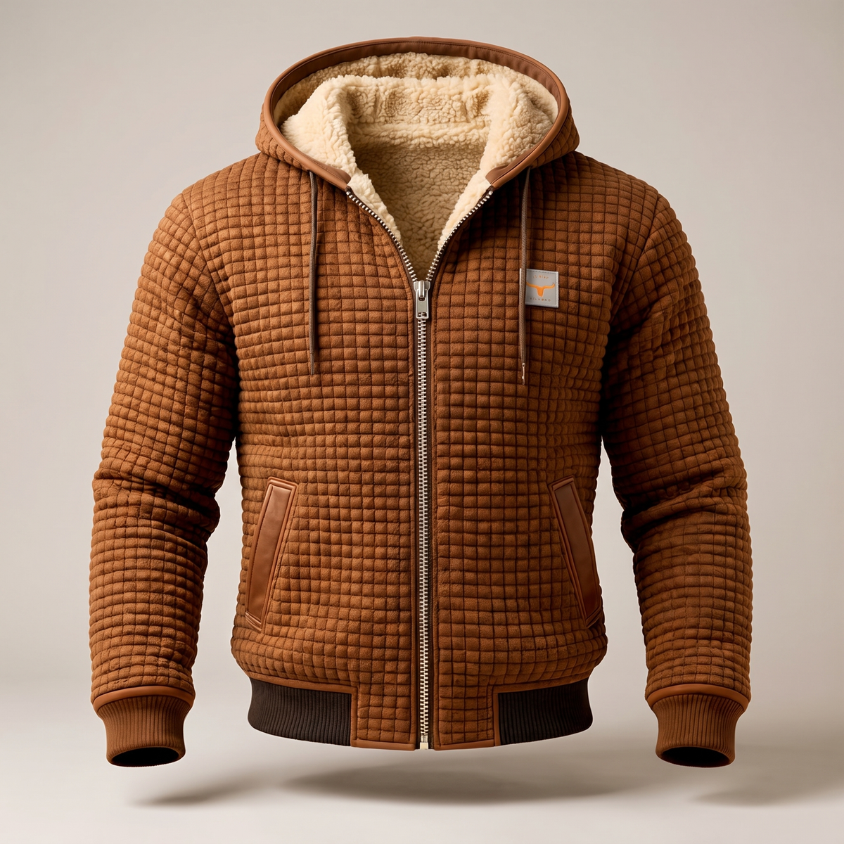 Clarendon Quilted Comfort Jacket - Brown