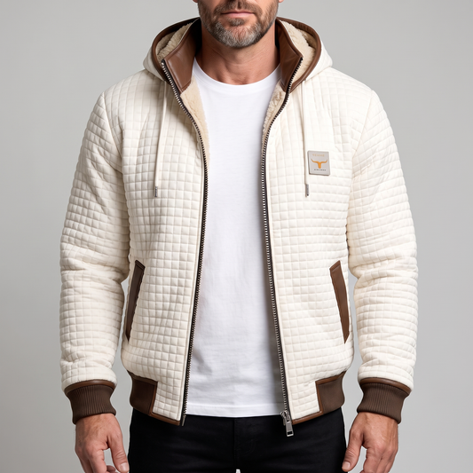 Clarendon Quilted Comfort Jacket - White