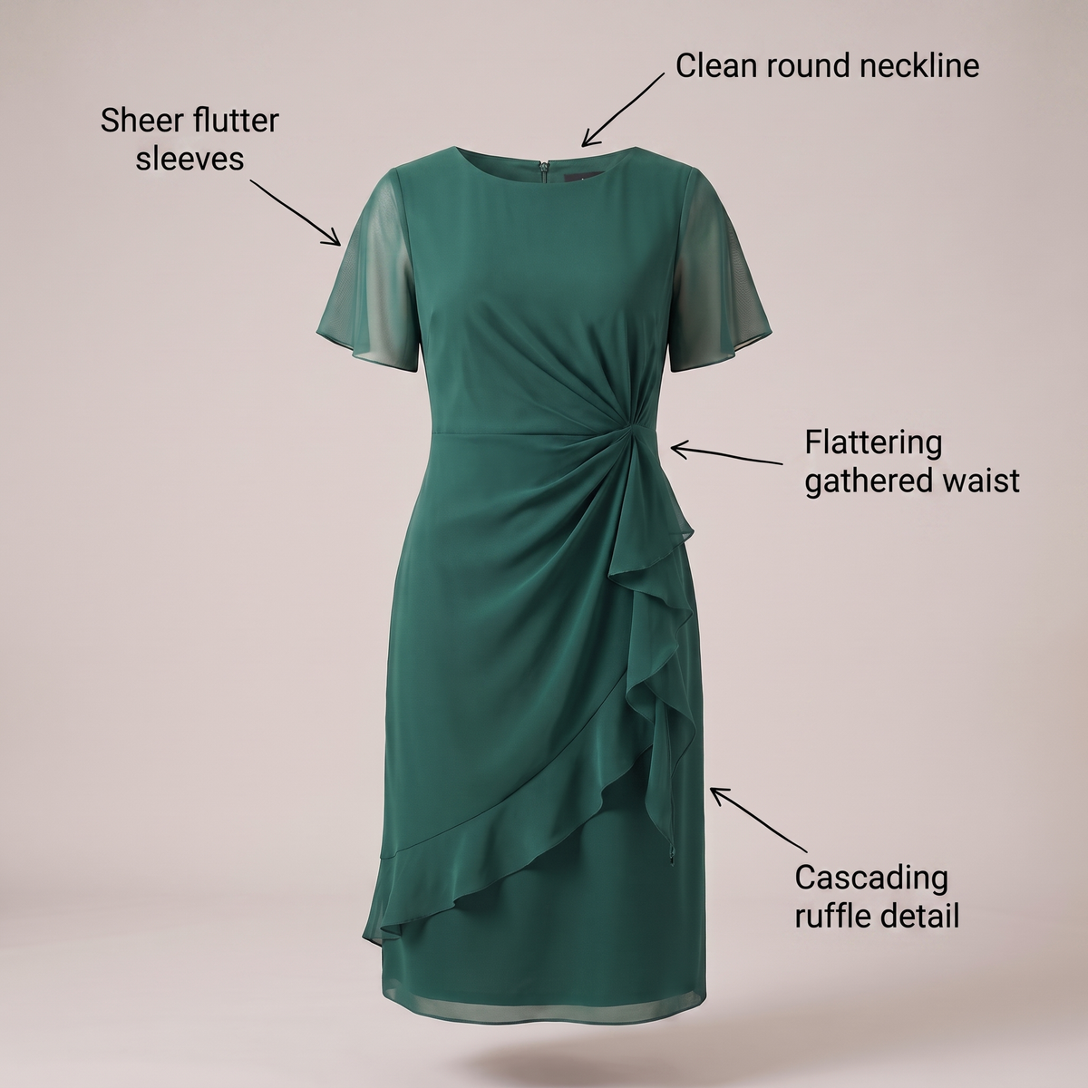 Clarisse Soft Flow Waist Dress