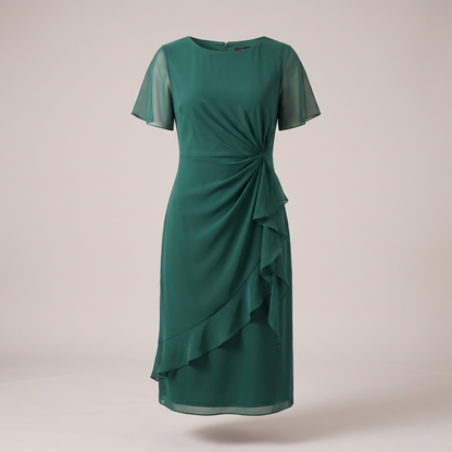 Clarisse Soft Flow Waist Dress - Green