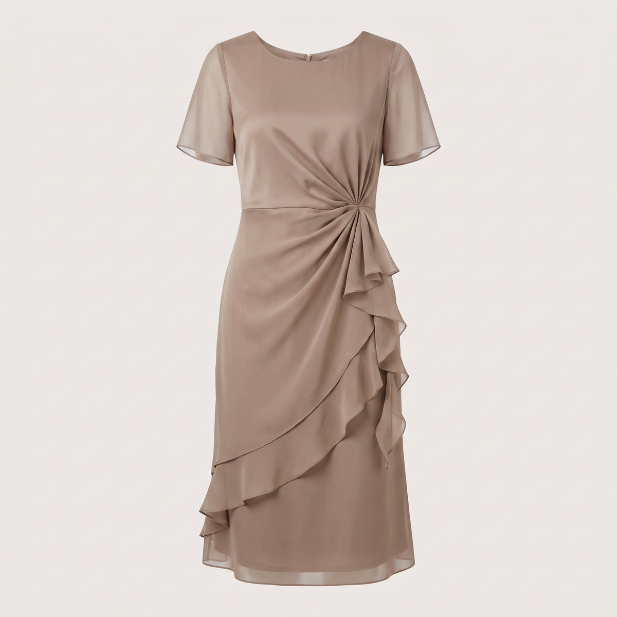 Clarisse Soft Flow Waist Dress - Khaki
