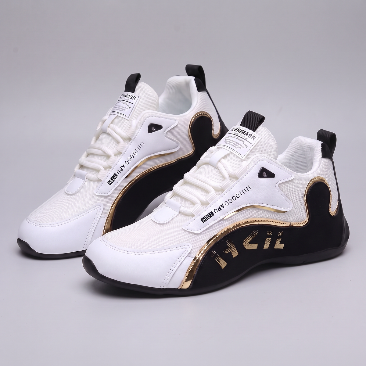 Classic Everyday Comfort Trainers - Black White
