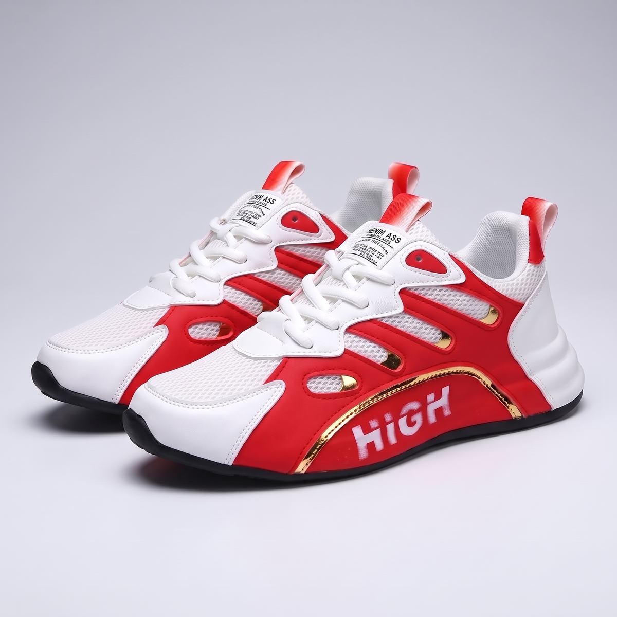 Classic Everyday Comfort Trainers - Red