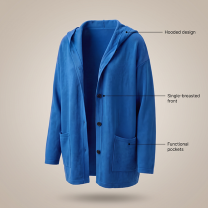 Classic Hooded Button Coat