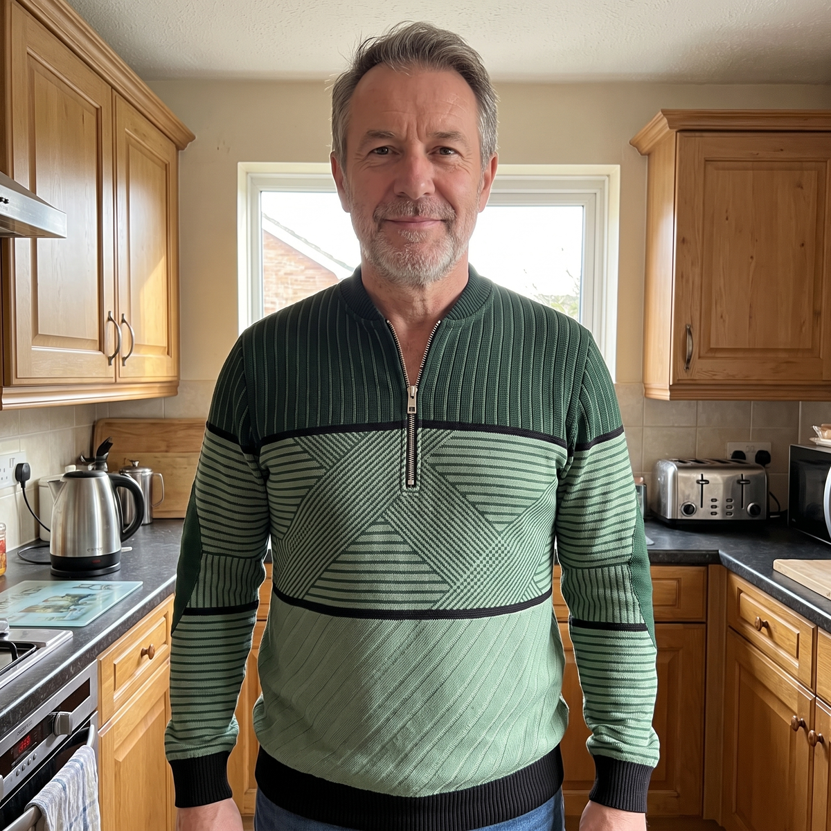 Classic Layer Half Zip Sweater